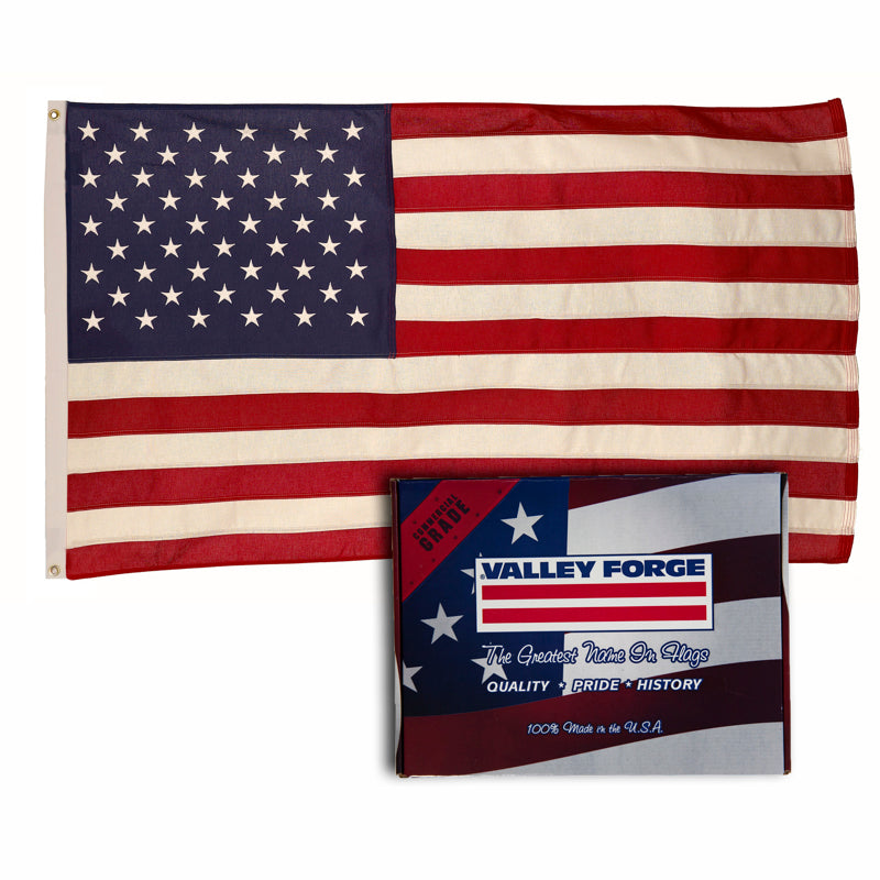 VALLEY FORGE - Valley Forge American Flag 48 in. H X 72 in. W [USB4]