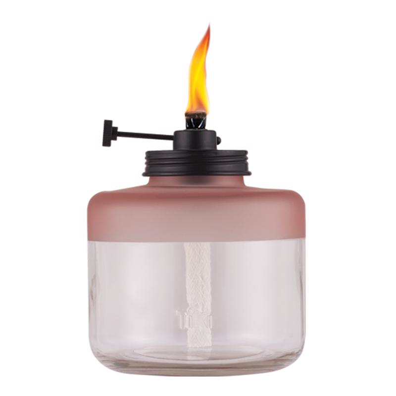 TIKI - TIKI Adjustable Flame Pink Glass 6.5 in. Tabletop Torch 1 pc - Case of 6