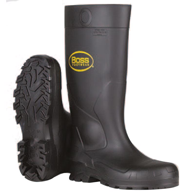 BOSS - Boss Unisex PVC Boots Black 8 US Waterproof 1 pair 16 in.