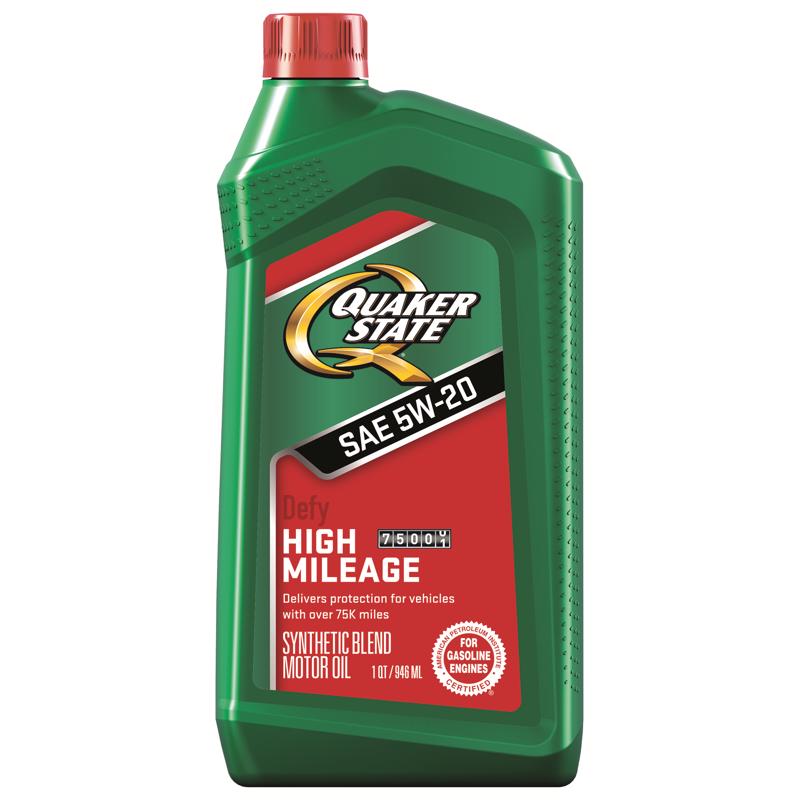 QUAKER STATE - Quaker State Defy 5W-20 Gasoline Synthetic Blend Motor Oil 1 qt 1 pk - Case of 6