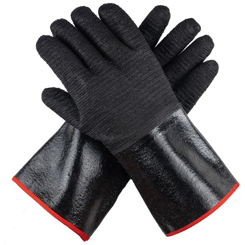 GRILL ARMOR GLOVES - Grill Armor Gloves Black Fabric/Silicone Oven Mitt