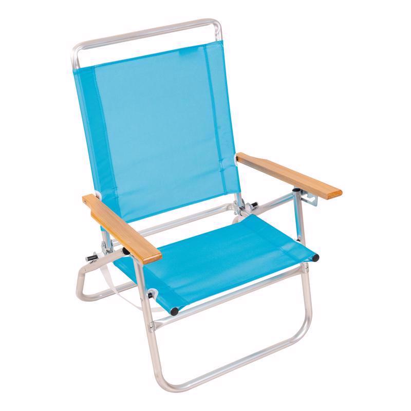 RIO - Rio 3-Position Blue Beach Folding Chair