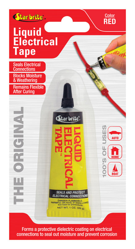 STAR BRITE - Star brite 4 in. W X 7 in. L Red Vinyl Liquid Electrical Tape
