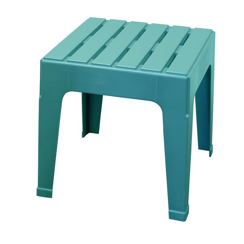 ADAMS - Adams Big Easy Teal Square Resin Side Table