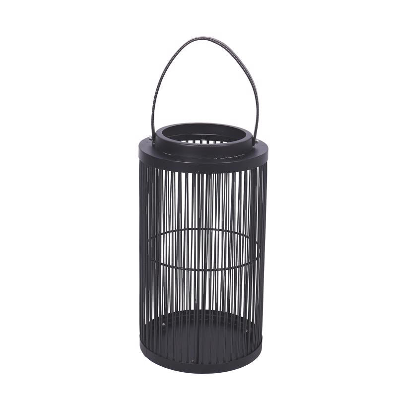 LUMINOUS GARDEN - Luminous Garden Black Plastic 14 in. H Lantern - Case of 2