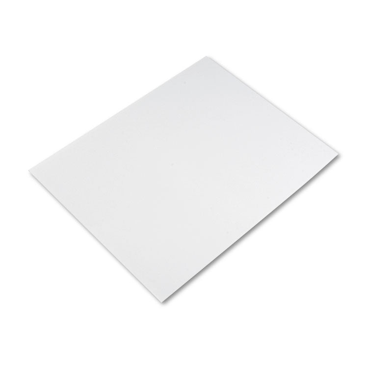 Pacon - Four-Ply Railroad Board, 22 x 28, White, 25/Carton