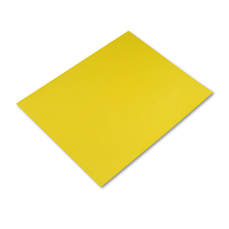 Pacon - Four-Ply Railroad Board, 22 x 28, Lemon Yellow, 25/Carton