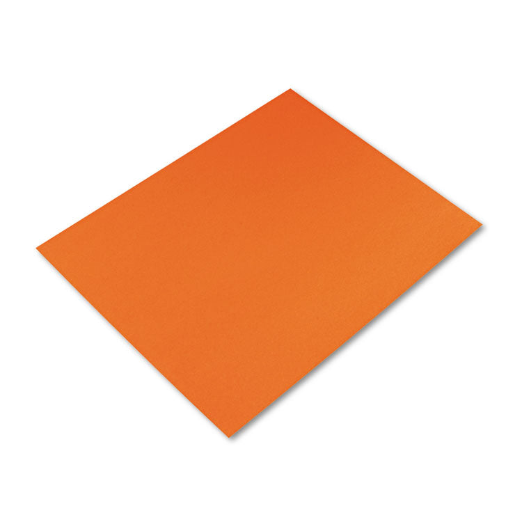 Pacon - Four-Ply Railroad Board, 22 x 28, Orange, 25/Carton