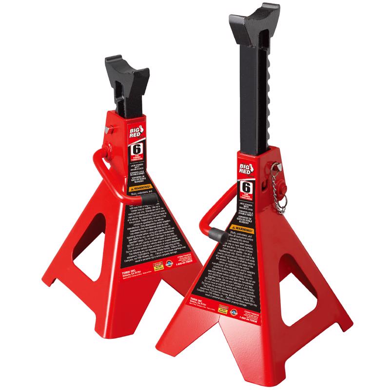 TORIN - Torin Big Red Manual 6 ton Double Lock Jack Stands