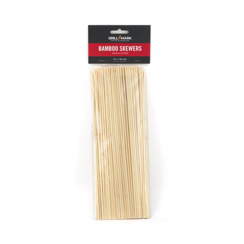 GRILL MARK - Grill Mark Bamboo Skewer 10 in. L 100 ct