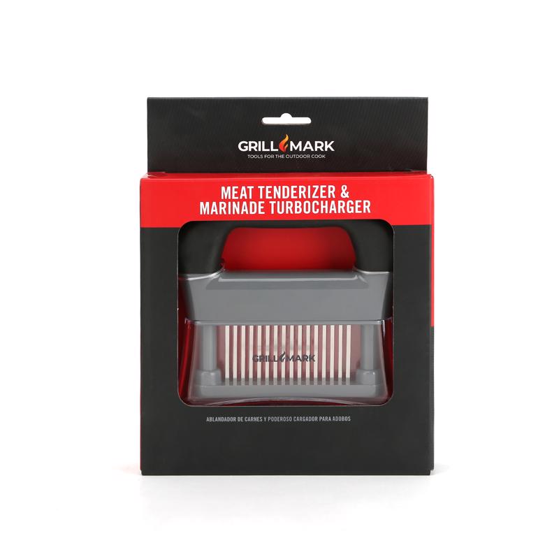 GRILL MARK - Grill Mark Black/Clear ABS Plastic/Stainless Steel Meat Tenderizer