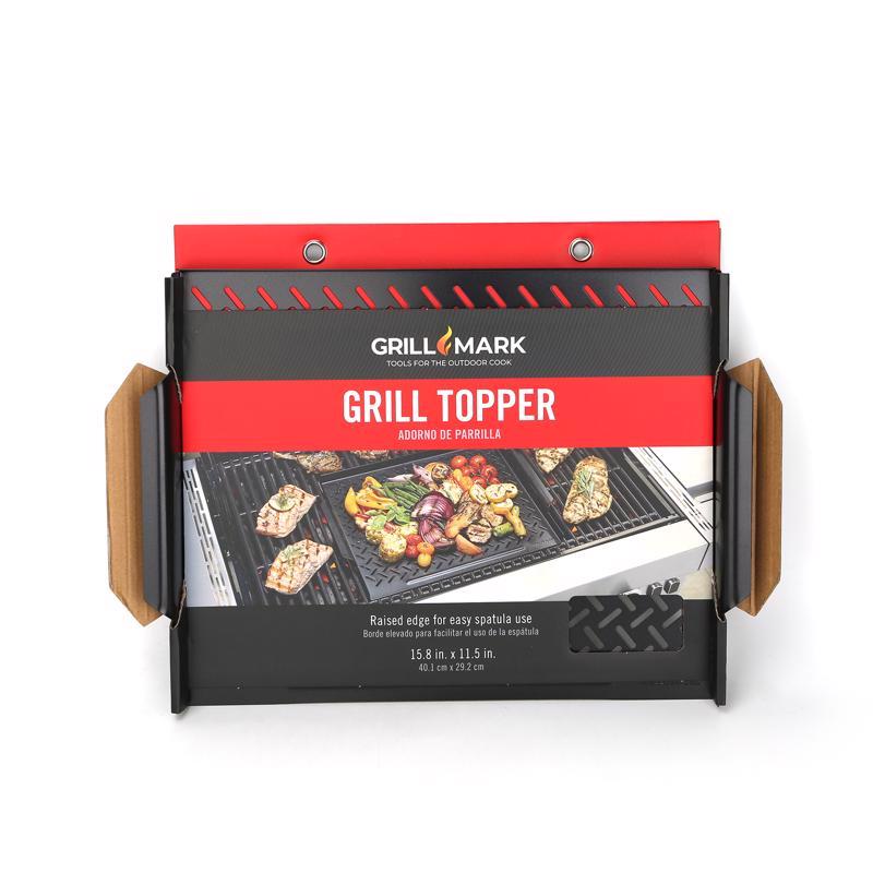 GRILL MARK - Grill Mark Steel Grill Topper 16 in. L X 12 in. W 1 pk