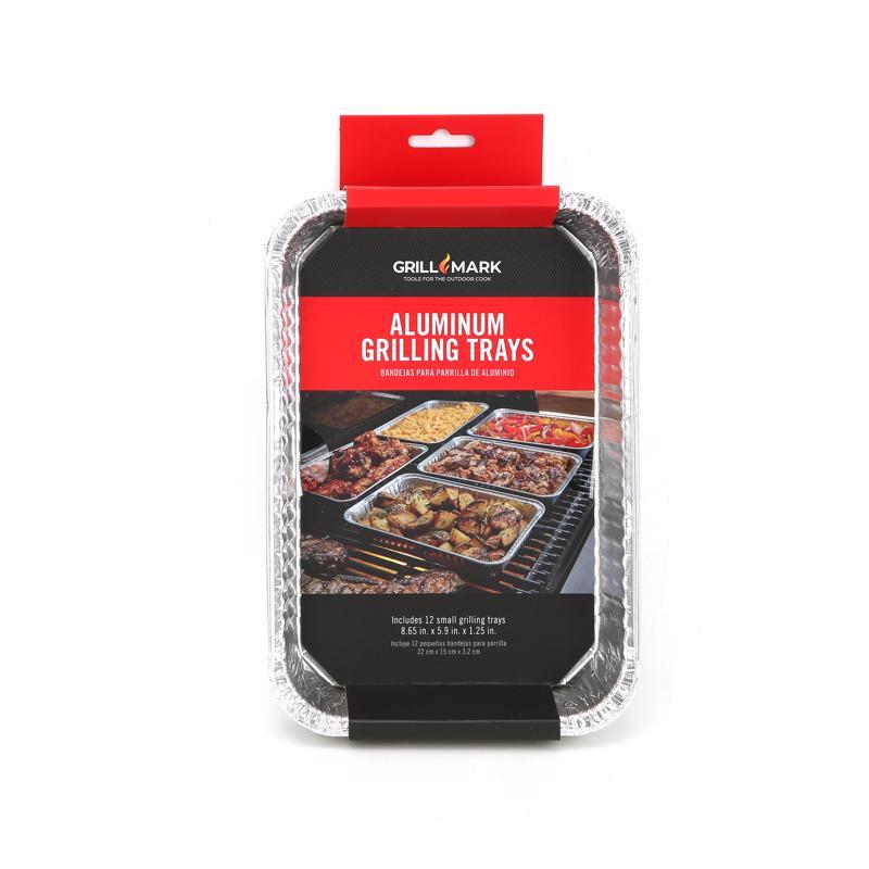 GRILL MARK - Grill Mark Aluminum Grilling Pan 8.5 in. L X 6 in. W 12 pk