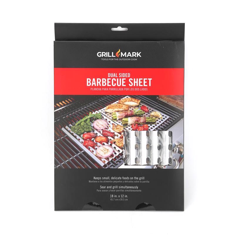 GRILL MARK - Grill Mark Stainless Steel Grilling Mesh Sheet 18 in. L X 12 in. W 1 pk