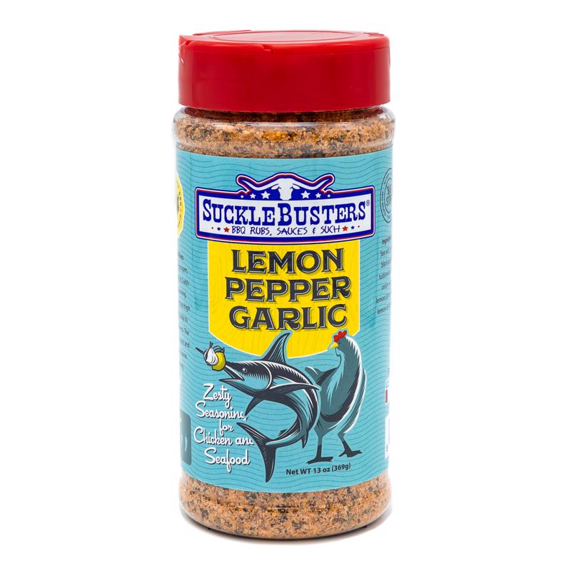 SUCKLEBUSTERS - SuckleBusters Lemon Pepper Garlic BBQ Rub 13 oz