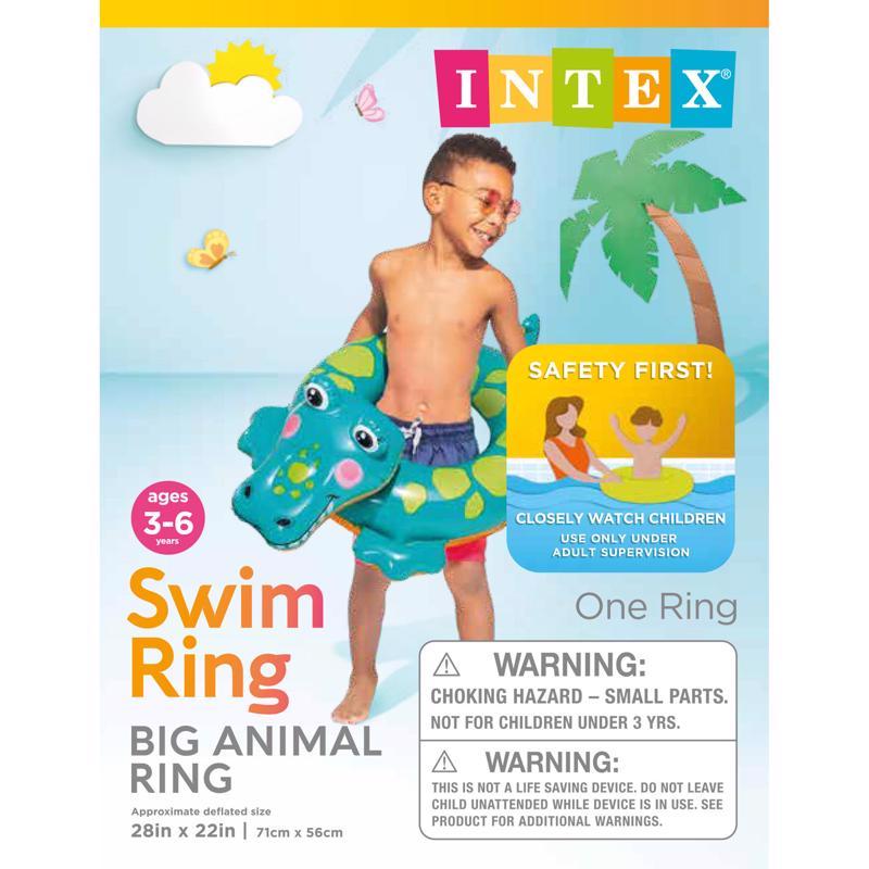 INTEX - Intex Multicolored Vinyl Inflatable Llama/Unicorn/Crocodile Pool Float