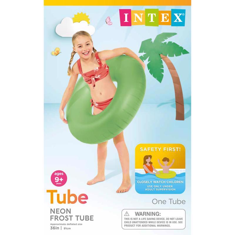 INTEX - Intex Assorted Vinyl Inflatable Neon Frost Pool Float Tube