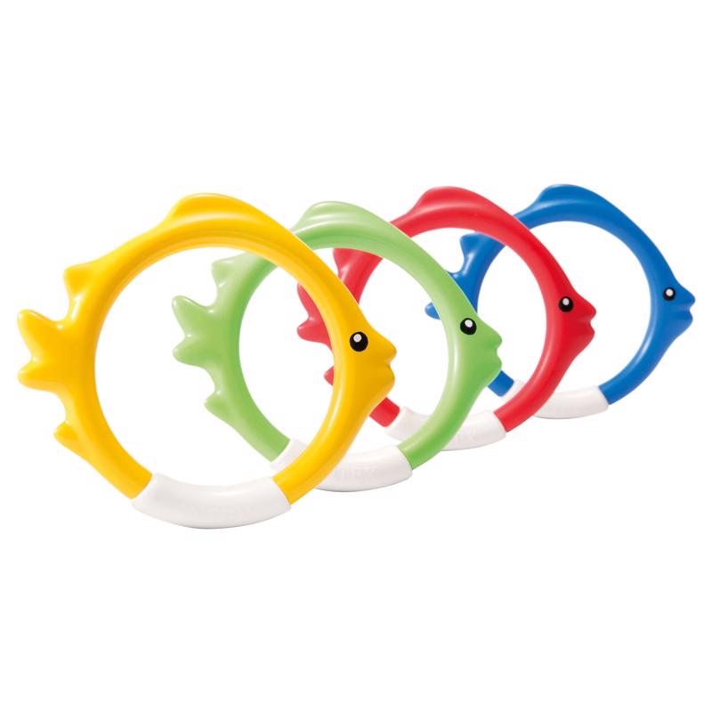 INTEX - Intex Assorted Plastic Fish Ring Pool Diving Toy