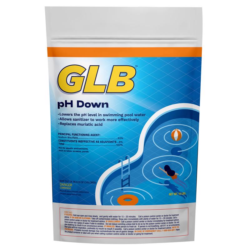 GLB - GLB Powder pH Minus 10 lb - Case of 4