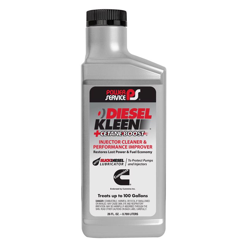 POWER SERVICE - Power Service Diesel Kleen +Cetane Boost Diesel Fuel Injector Cleaner 26 oz
