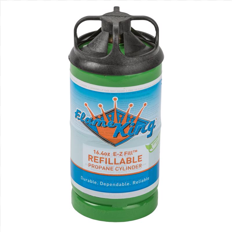 FLAME KING - Flame King 16.4 oz Steel LP Tank Refill