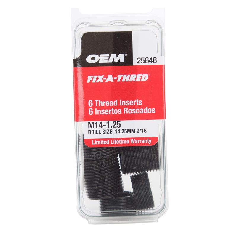 OEMTOOLS - OEMTOOLS 1.25 in. Stainless Steel Non Locking Helical Thread Insert M14 - 1.25 in.