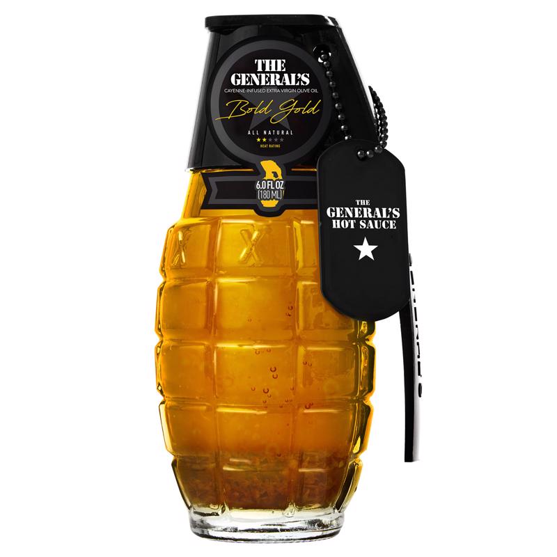 THE GENERAL'S HOT SAUCE - The General's Hot Sauce Bold Gold Sauce 6 oz