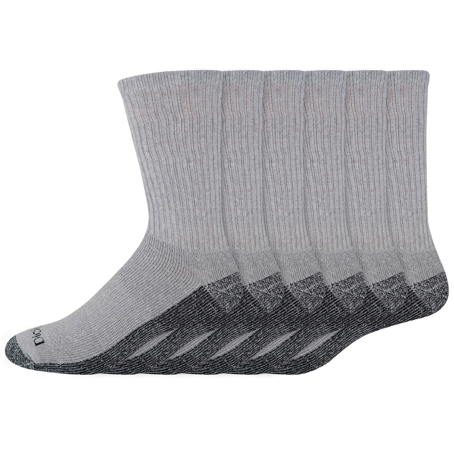Dickies Dri-Tech Men's 6-12 Crew Socks Gray - Case of 2