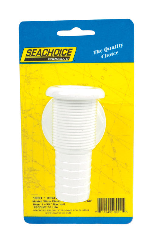 SEACHOICE - Seachoice Polished Plastic 1-1/8 in. W Thru Hull Connector 1 pk