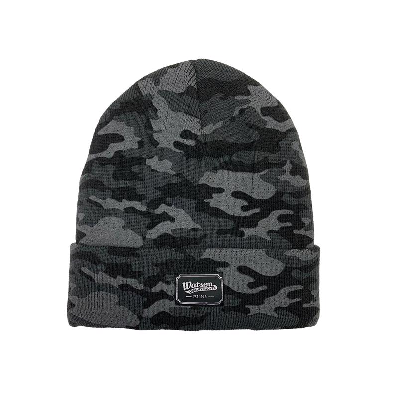 WATSON GLOVES - Watson Gloves Beanie Grey Camo One Size Fits Most