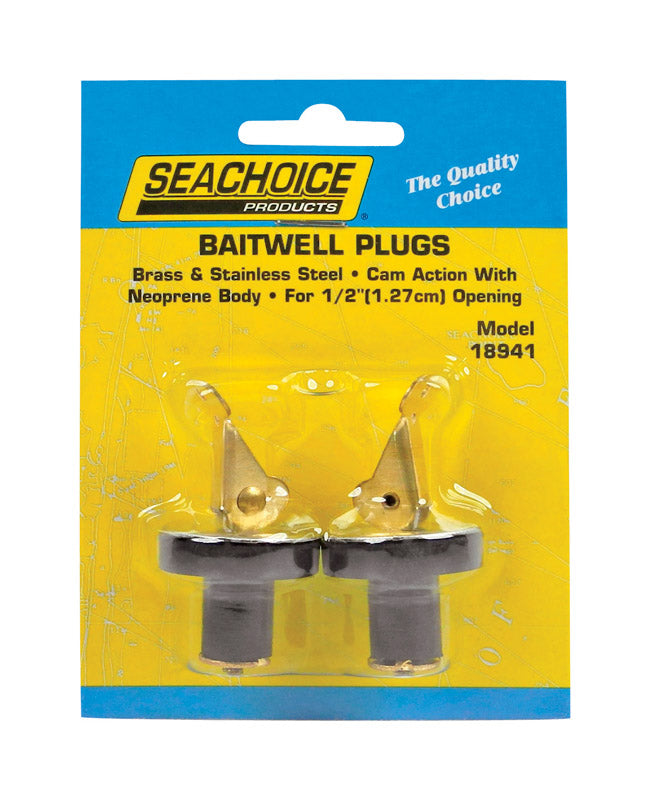 SEACHOICE - Seachoice Neoprene 1/2 in. W Deck and Baitwell Plugs 1 pk