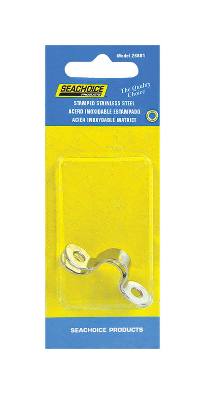 SEACHOICE - Seachoice Stainless Steel 1-5/8 in. L X 3/8 in. W Eye Straps 2 pk