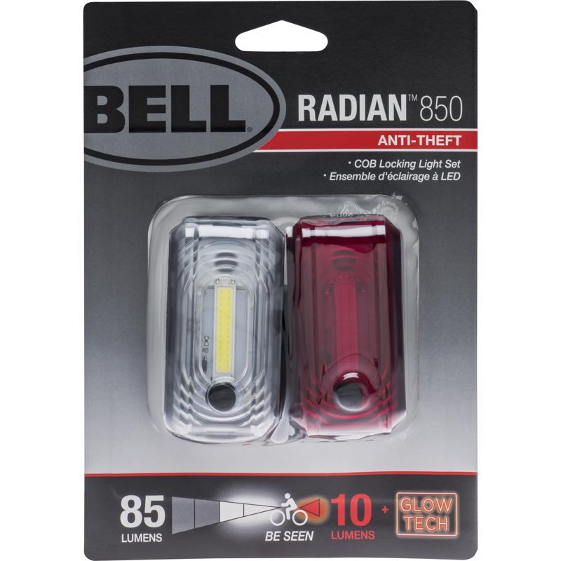 BELL SPORTS - Bell Sports Radian Aluminum/Reinforced Plastic Bicycle Light Set Red/White