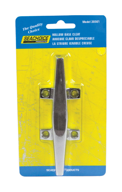 SEACHOICE - Seachoice Chrome-Plated Zinc 3/4 in. L X 4 1/2 in. W Hollow Base Cleat 1 pk