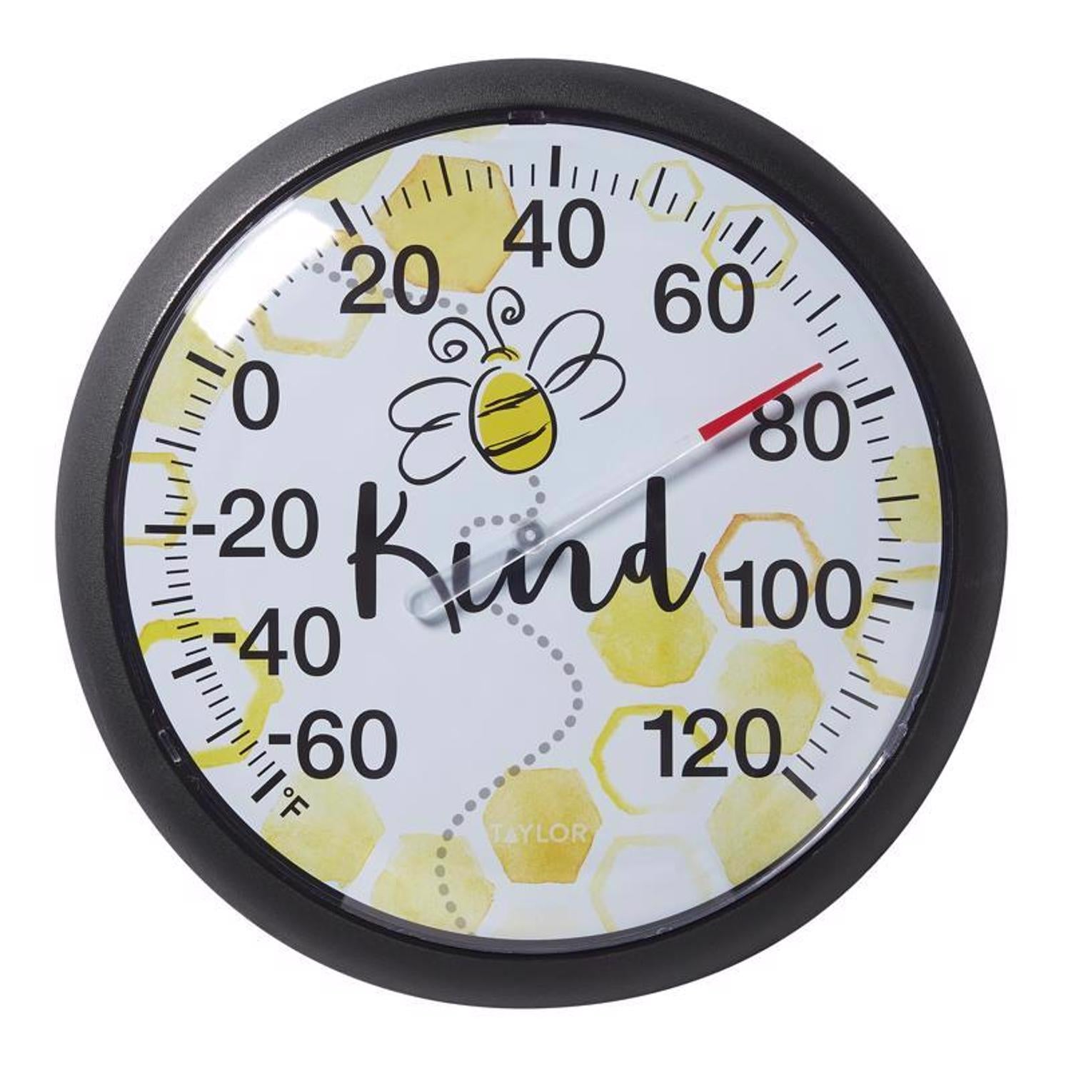 Taylor Bee Dial Thermometer Plastic Multicolored 13.25 in. - Case of 4