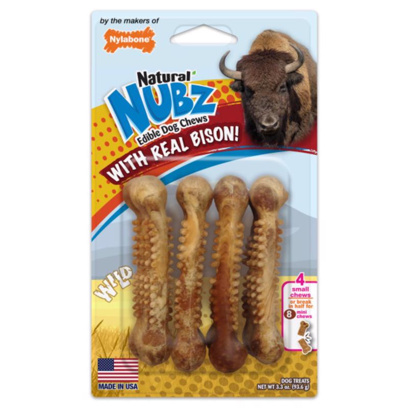 NYLABONE - Nylabone Nubz Wild Bison Chews For Dogs 7.25 in. 1 pk