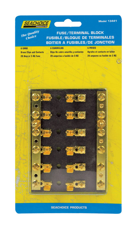 SEACHOICE - Seachoice Fuse/Terminal Block Brass