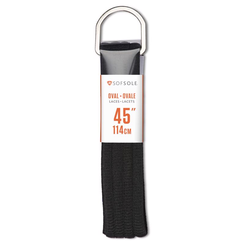SOFSOLE - Sof Sole 45 in. Black Athletic Shoe Laces
