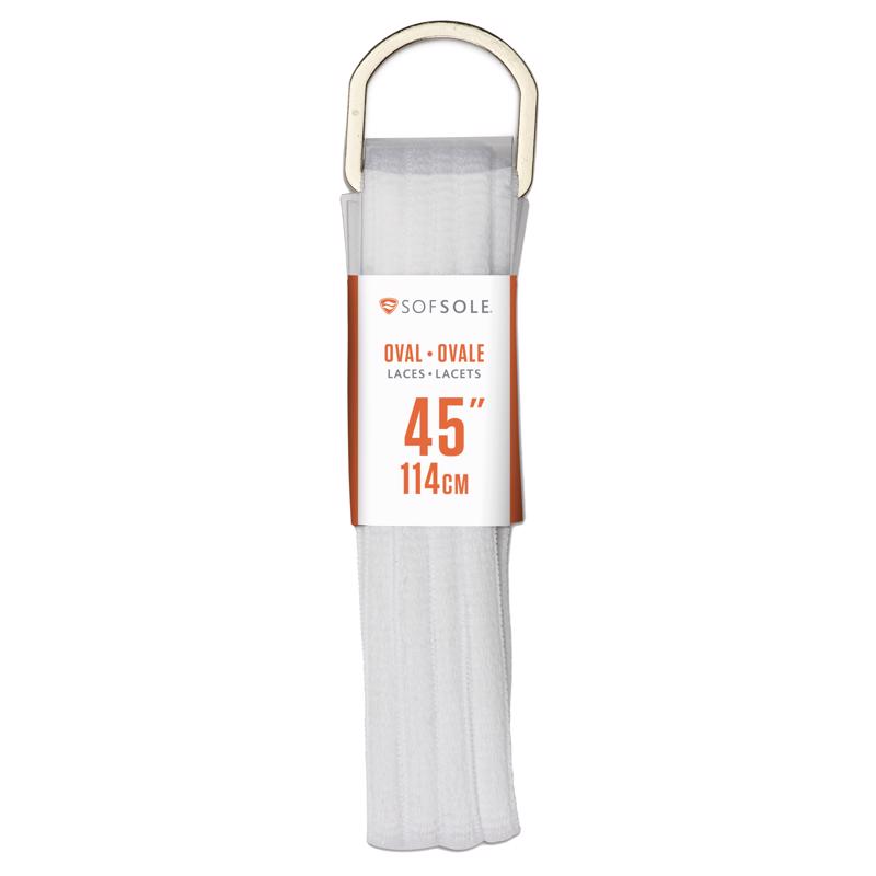 SOFSOLE - Sof Sole 45 in. White Shoe Laces