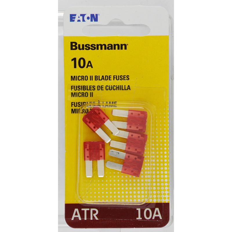 BUSSMANN - Bussmann 10 amps ATR Red Blade Fuse 5 pk - Case of 5