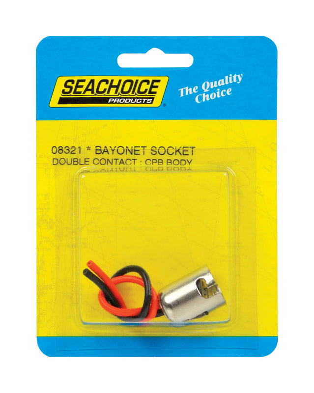 SEACHOICE - Seachoice Bayonet Light Socket Chrome Plated Brass