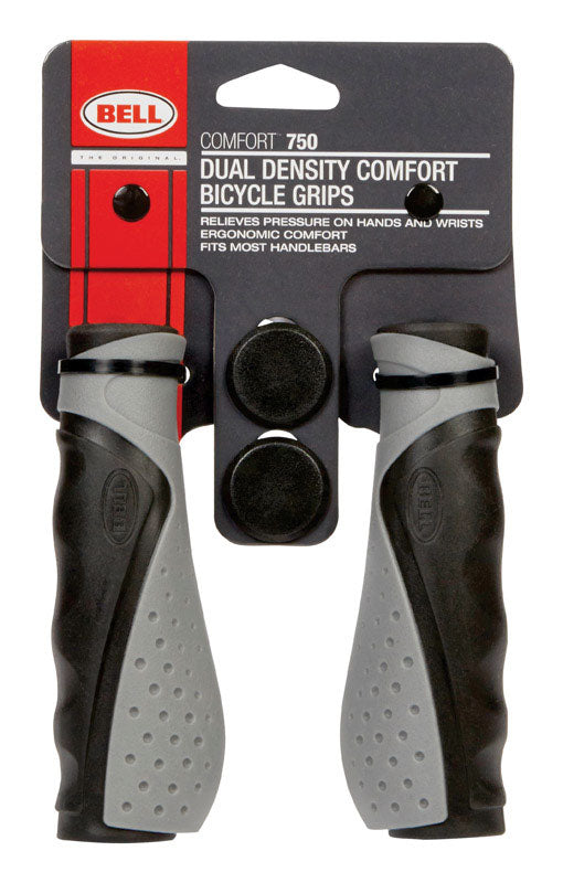 BELL SPORTS - Bell Sports Comfort 750 Rubber Bike Grips Grey/Black