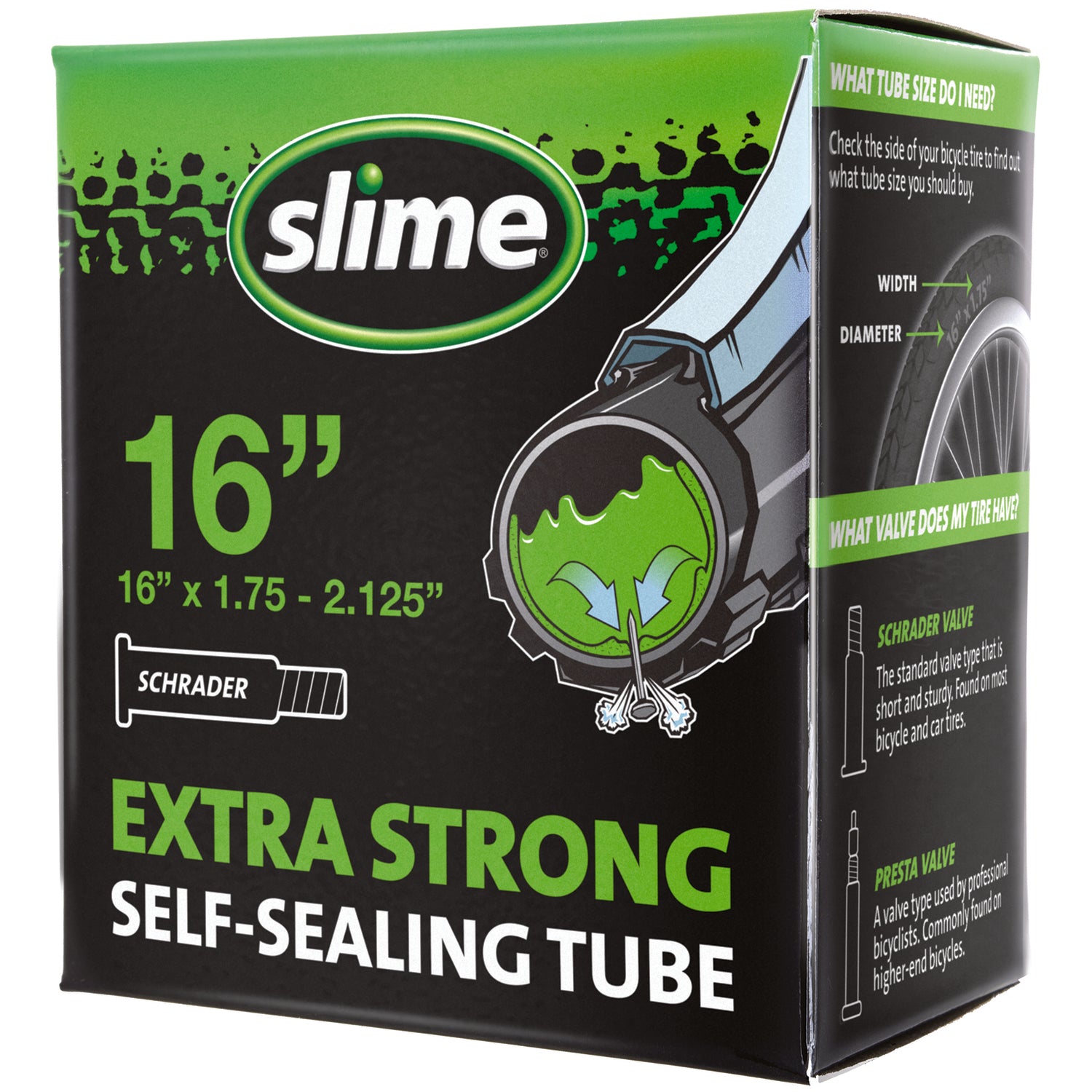 Slime 16 in. Rubber Bicycle Inner Tube 1 pk