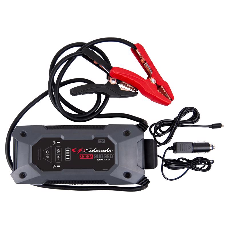 SCHUMACHER - Schumacher Automatic 12 V 2000 amps Jump Starter and Power Bank