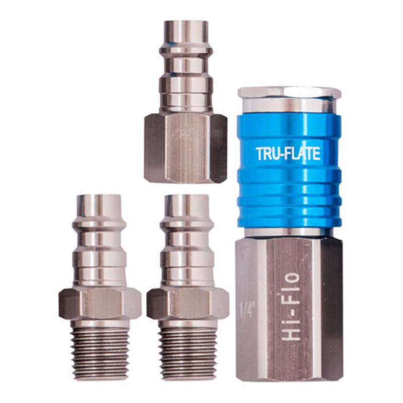 TRUFLATE - Truflate 1/4 in. Coupler and Plug Kit Carded 4 pc