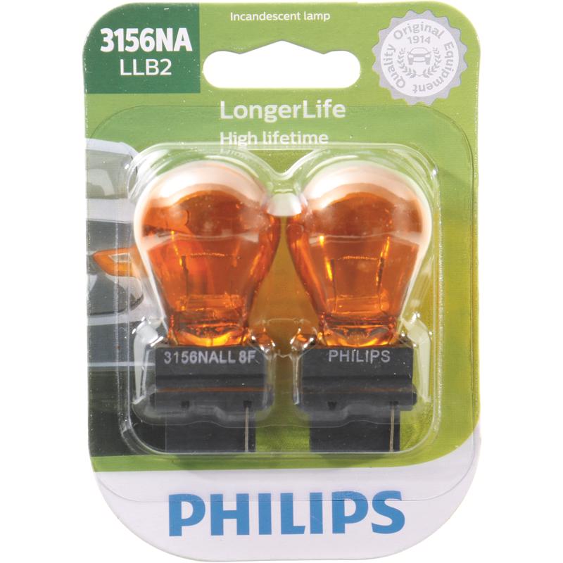 PHILIPS - Philips Longer Life Incandescent Parking/Tail/Turn Miniature Automotive Bulb 3156NALLB2