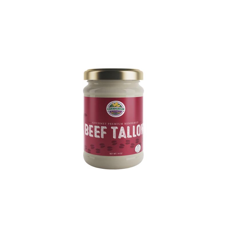 CORNHUSKER KITCHEN - Cornhusker Kitchen Beef Tallow Oil 14 oz Bottle - Case of 6