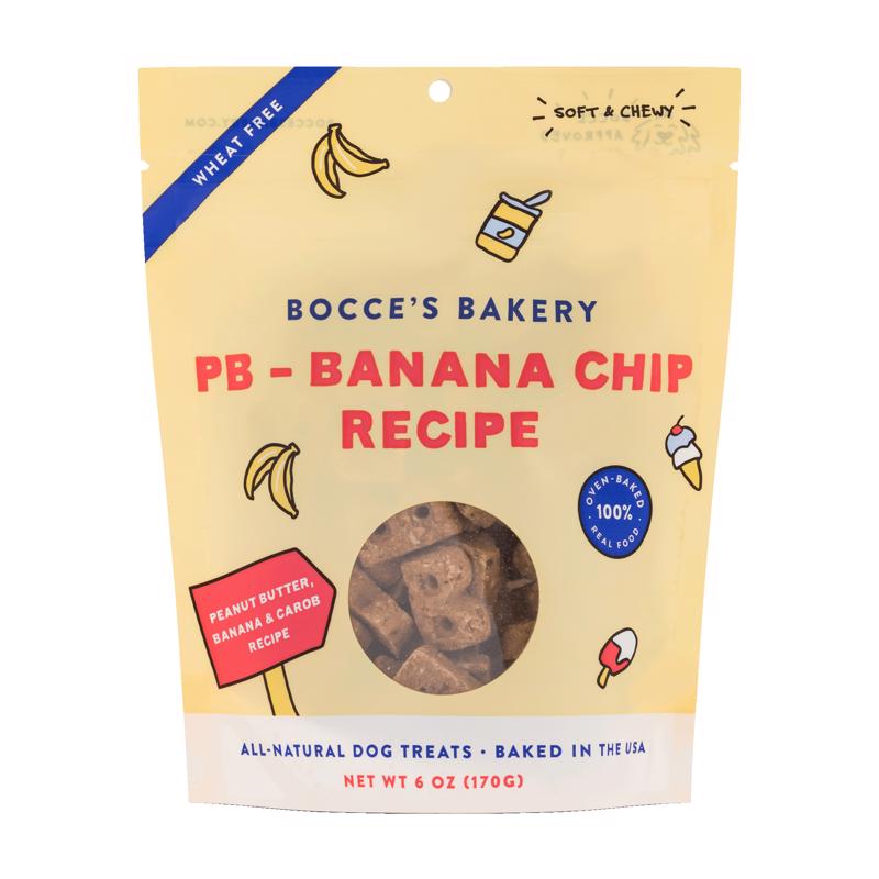 BOCCE'S - Bocce's PB Banana Chip Chews For Dogs 6 oz