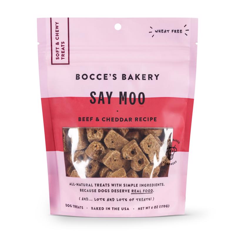 BOCCE'S - Bocce's Say Moo Beef and Cheddar Chews For Dogs 6 oz