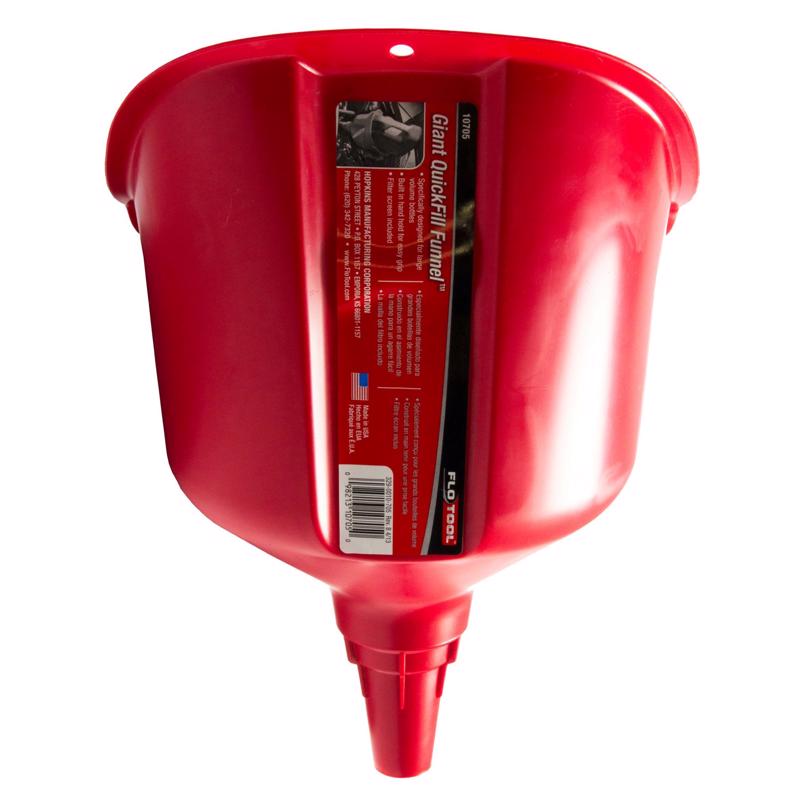 FLOTOOL - FloTool Red 12.5 in. H Plastic Funnel